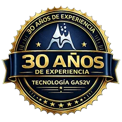 Máquina Vulcanus GAS2V instalada en planta de producción